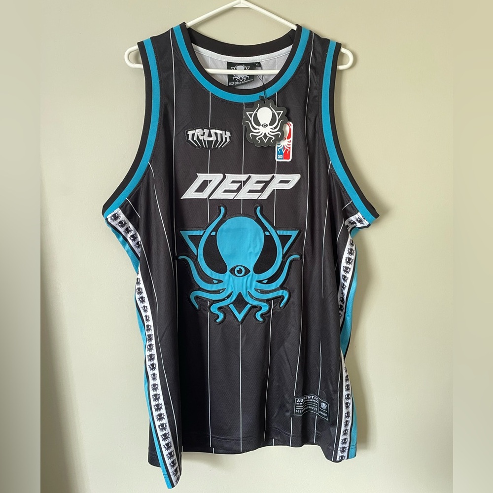 Deep Dark & Dangerous Lucky 8 Basketball Jersey